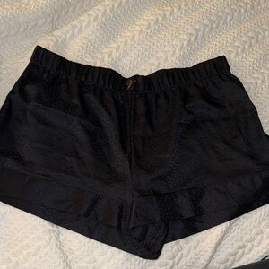 Victoria's Secret Black Satin Pajama Shorts